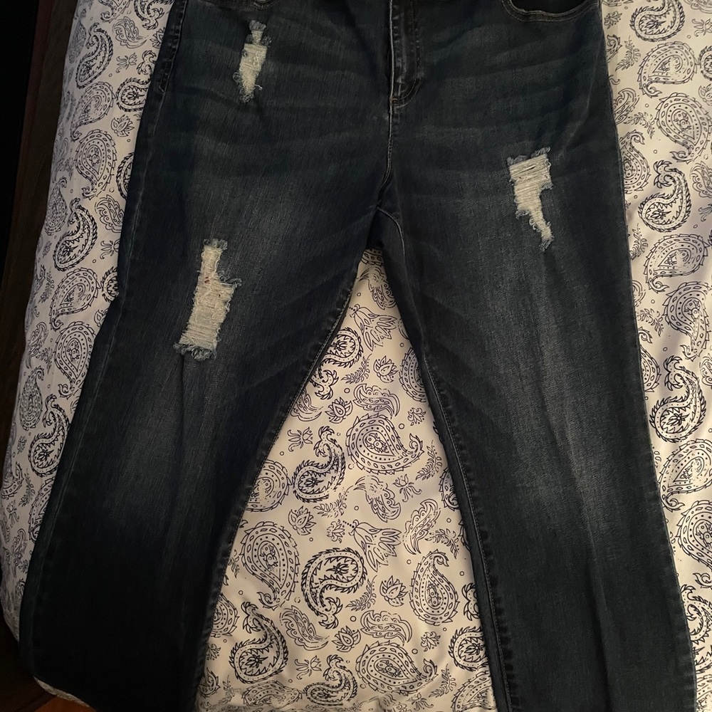 Inc skinny leg dark denim jeans, SZ14